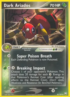 Dark Ariados [Super Poison Breath | Breaking Impact] 카드 이미지