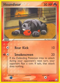 Houndour [Rear Kick | Smokescreen] 카드 이미지