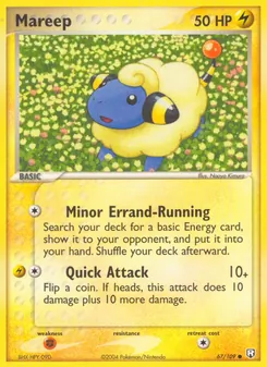 Mareep [Minor Errand-Running | Quick Attack] 카드 이미지