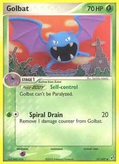 Golbat [Self-control | Spiral Drain] 카드 이미지