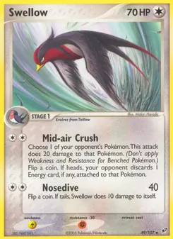 Swellow [Mid-air Crush | Nosedive] 카드 이미지