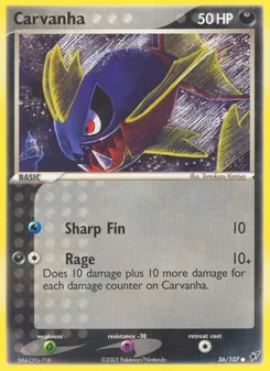 Carvanha [Sharp Fin | Rage] 카드 이미지