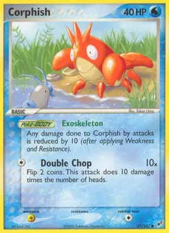 Corphish [Exoskeleton | Double Chop] 카드 이미지