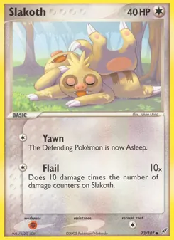 Slakoth [Yawn | Flail] 카드 이미지