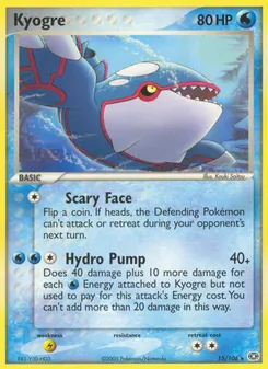 Kyogre [Scary Face | Hydro Pump]