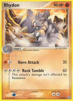 Rhydon [Horn Attack | Rock Tumble] 카드 이미지
