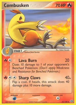 Combusken [Lava Burn | Sharp Claws] 카드 이미지
