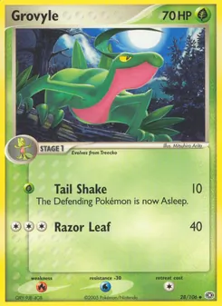 Grovyle [Tail Shake | Razor Leaf] 카드 이미지