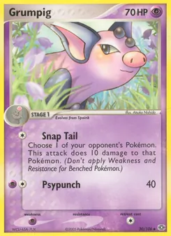 Grumpig [Snap Tail | Psypunch] 카드 이미지