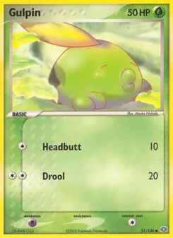 Gulpin [Headbutt | Drool] 카드 이미지
