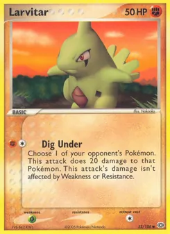 Larvitar [Dig Under] 카드 이미지