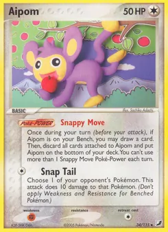 Aipom [Snappy Move | Snap Tail] 카드 이미지