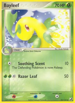 Bayleef [Soothing Scent | Razor Leaf] 카드 이미지