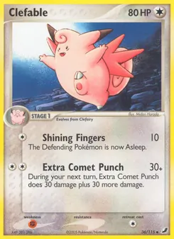 Clefable [Shining Fingers | Extra Comet Punch] 카드 이미지