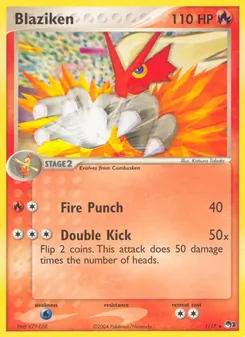 Blaziken [Fire Punch | Double Kick] 카드 이미지