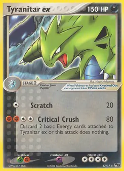 Tyranitar ex [Scratch | Critical Crush]