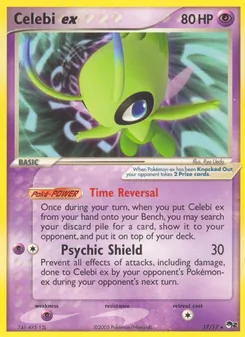 Celebi ex [Time Reversal | Psychic Shield] 카드 이미지
