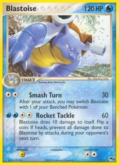 Blastoise [Smash Turn | Rocket Tackle] 카드 이미지