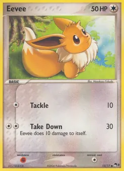 Eevee [Tackle | Take Down] 카드 이미지