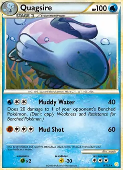 Quagsire [Muddy Water | Mud Shot] 카드 이미지