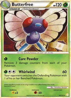 Butterfree [Cure Powder | Whirlwind] 카드 이미지