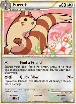 Furret [Find a Friend | Quick Blow] 카드 이미지