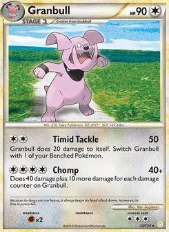 Granbull [Timid Tackle | Chomp] 카드 이미지