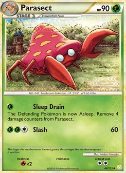 Parasect [Sleep Drain | Slash] 카드 이미지