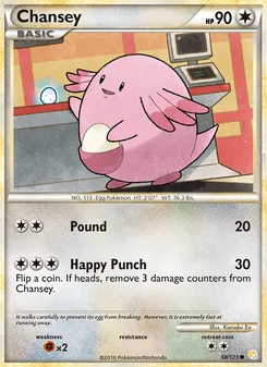 Chansey [Pound | Happy Punch] 카드 이미지