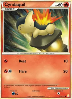 Cyndaquil [Beat | Flare] 카드 이미지