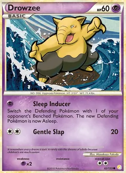 Drowzee [Sleep Inducer | Gentle Slap] 카드 이미지