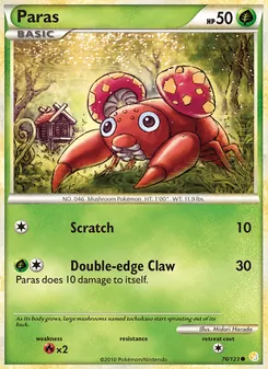 Paras [Scratch | Double-edge Claw] 카드 이미지