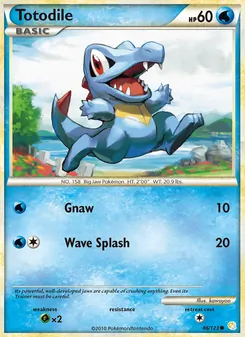 Totodile [Gnaw | Wave Splash] 카드 이미지