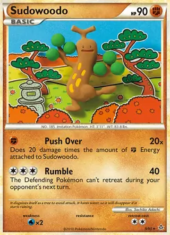 Sudowoodo [Push Over | Rumble] 카드 이미지