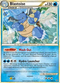 Blastoise [Wash Out | Hydro Launcher] 카드 이미지