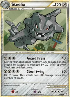 Steelix [Guard Press | Steel Swing] 카드 이미지