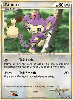 Aipom [Tail Code | Tail Smash] 카드 이미지