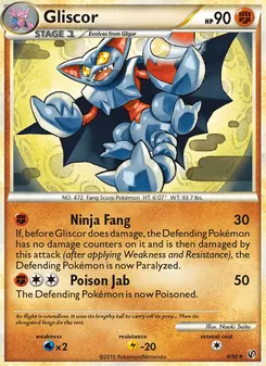 Gliscor [Ninja Fang | Poison Jab] 카드 이미지