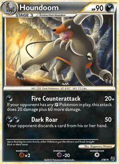 Houndoom [Fire Counterattack | Dark Roar] 카드 이미지