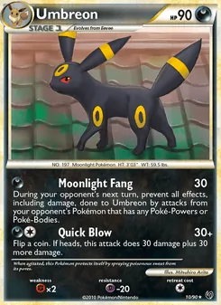 Umbreon [Moonlight Fang | Quick Blow] 카드 이미지