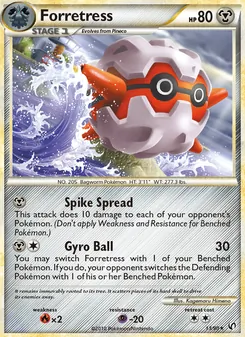 Forretress [Spike Spread | Gyro Ball] 카드 이미지