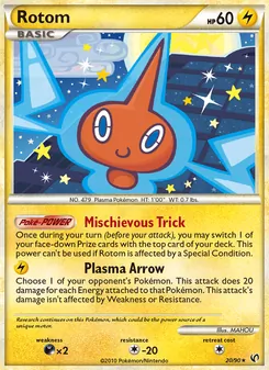 Rotom [Mischievous Trick | Plasma Arrow] 카드 이미지