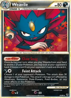 Weavile [Claw Snag | Feint Attack]