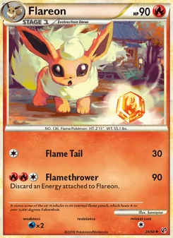 Flareon [Flame Tail | Flamethrower] 카드 이미지