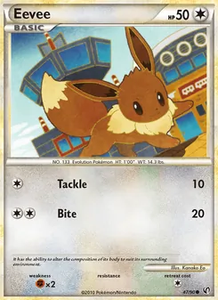 Eevee [Tackle | Bite] 카드 이미지
