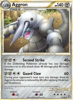 Aggron [Second Strike | Guard Claw] 카드 이미지