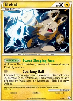 Elekid [Sweet Sleeping Face | Sparking Ball] 카드 이미지