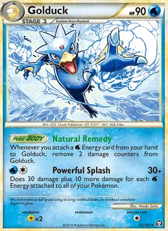 Golduck [Natural Remedy | Powerful Splash] 카드 이미지