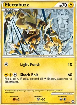 Electabuzz [Light Punch | Shock Bolt] 카드 이미지