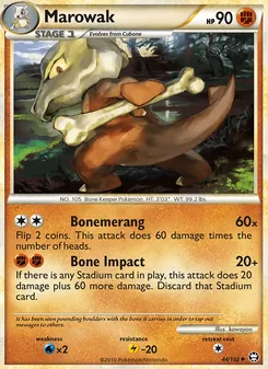 Marowak [Bonemerang | Bone Impact] 카드 이미지